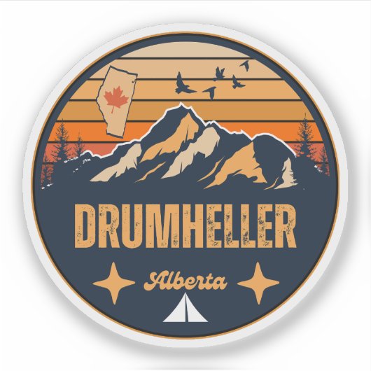 Drumheller, Alberta Sticker (Voorkant)