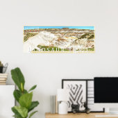 Drumheller Badlands Dinosaur Trail Foto Poster (Thuiskantoor)