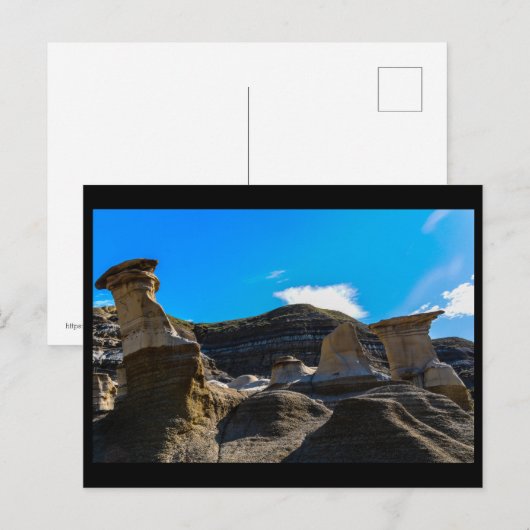 Drumheller HooDoos Briefkaart (Voorkant / Achterkant)