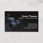 druminstructeur visitekaartje (Voorkant)
