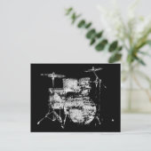 drumkit briefkaart (Staand voorkant)