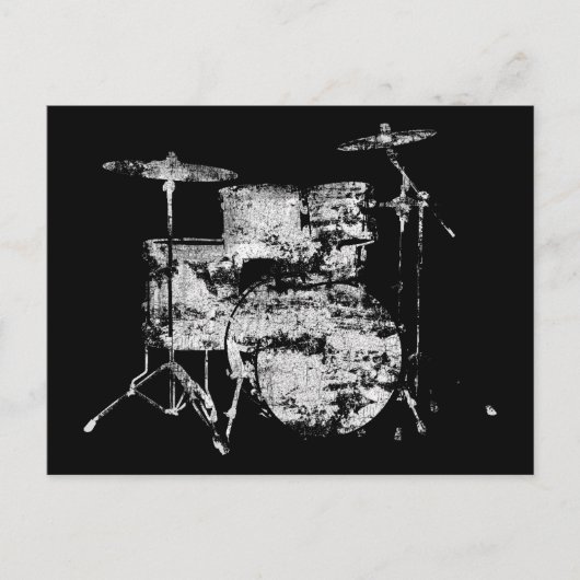 drumkit briefkaart (Voorkant)