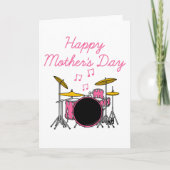Drumkit Moederdag Drummer Musician Bedankkaart (Voorkant)