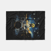 Drumkit percussionist Drummer Van Gogh Jesus spele Fleece Deken (Voorkant (Horizontaal))