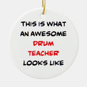 drumleraar, geweldig keramisch ornament