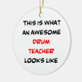 drumleraar, geweldig keramisch ornament (Links)