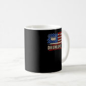 Drumline Dad American USA Flag Music Gift Koffiemok (Voorkant rechts)
