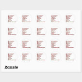 Drumline Definition Ronde Sticker (Vel)