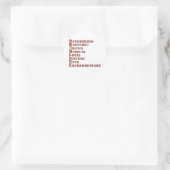 Drumline Definition Ronde Sticker (Tas)
