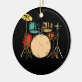 Drumline Drumset  Drummer Keramisch Ornament (Links)