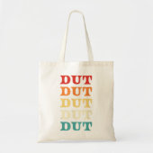 Drumline Dut Marching Band Percussion Retro Dut Su Tote Bag (Voorkant)