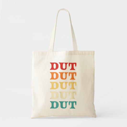 Drumline Dut Marching Band Percussion Retro Dut Su Tote Bag (Voorkant)