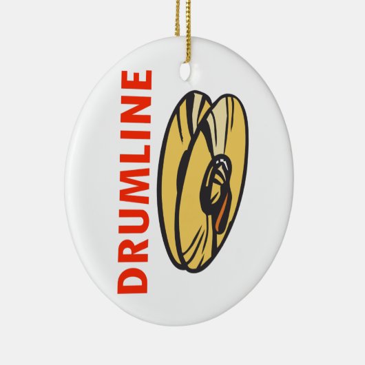 DRUMLINE KERAMISCH ORNAMENT (Rechts)