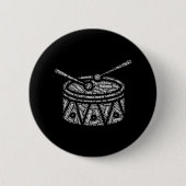 Drumline Marching Band slagwerk Drummer Ronde Button 5,7 Cm (Voorkant)