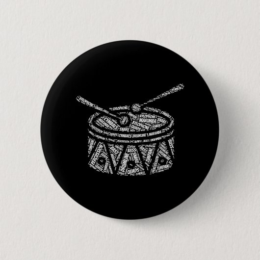 Drumline Marching Band slagwerk Drummer Ronde Button 5,7 Cm (Voorkant)