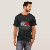 Drumline marching Band Word Cloud Art T-shirt (Voorkant volledig)
