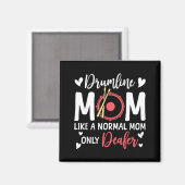 Drumline Moeder Als Een Normale Moeder Drum Liefhe Magneet (Voorkant / Achterkant)
