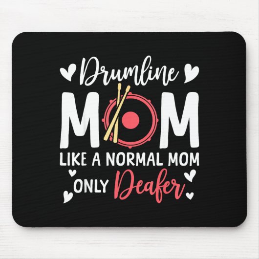 Drumline Moeder Als Een Normale Moeder Drum Liefhe Muismat (Voorkant)
