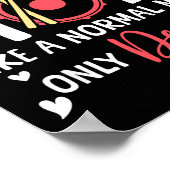 Drumline Moeder Als Een Normale Moeder Drum Liefhe Poster (Hoek)