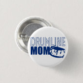 Drumline Mom Blue Ronde Button 3,2 Cm (Voorkant /achterkant)