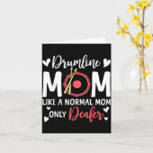 Drumline Mom Like A Normal Mom Drumming Lover Drum Kaart (Gele Bloem)