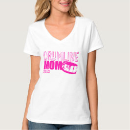 Drumline Mom Roze met Datum T-shirt