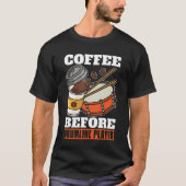 Drumline Player Coffee Marching Band Coffee Lover T-shirt (Voorkant)