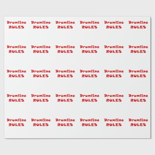 Drumline Rules Cadeaupapier (Vlak)