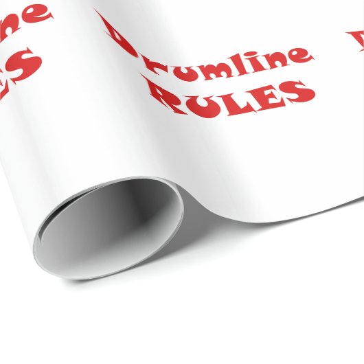 Drumline Rules Cadeaupapier (Rol Hoek)