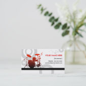 drummeling visitekaartje (Staand voorkant)