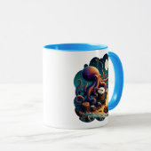 Drummen Octopus bij het kampvuur Mok (Voorkant rechts)