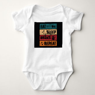 Drummen passie: t-shirt ontwerp illustratie.