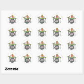 Drummen Ronde Sticker (Vel)