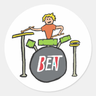 Drummen Ronde Sticker