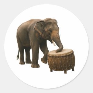 Drummende olifant Sticker