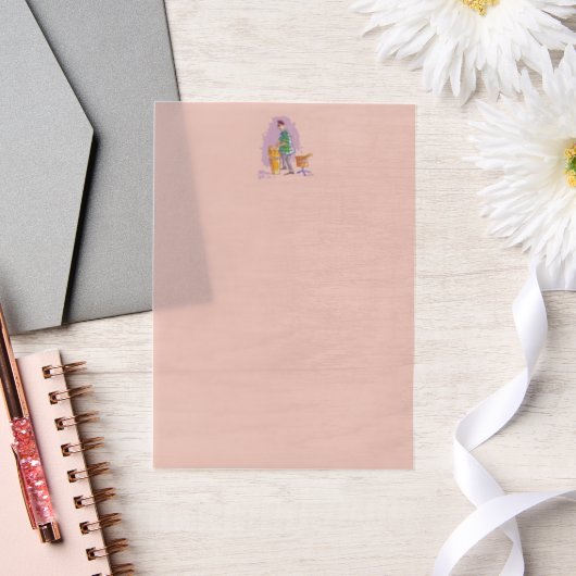 Drummer 1 beige vellum papers vellum uitnodigingen (Huwelijk)