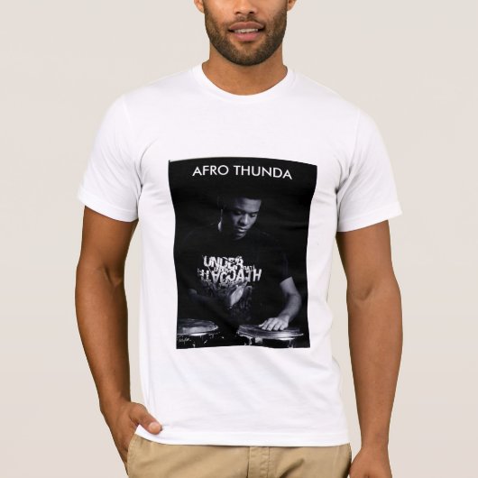 Drummer Afro Thunda T-shirt (Voorkant)