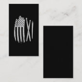 Drummer American Flag Drum Sticks Drumming Visitekaartje (Voorkant / Achterkant)