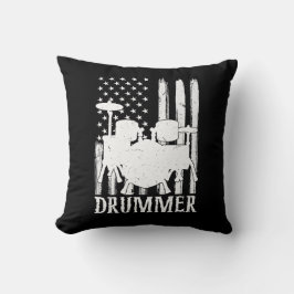 drummer American Flag Kussen