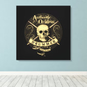 Drummer Art Canvas Schedel Drumsticks Drum Afbeeld (Insitu (Houten vloer))
