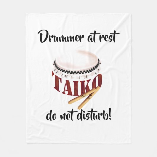 Drummer at rest do not disturb! fleece deken (Voorkant)