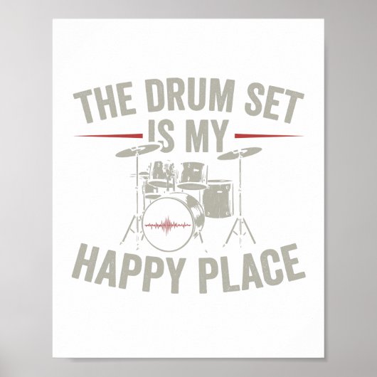 Drummer | Band drums musiciaanse geschenken Poster (Voorkant)
