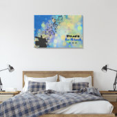 DRUMMER Bar Mitzvah Sign In Memory Board Canvas Afdruk (Insitu (Slaapkamer))