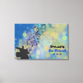 DRUMMER Bar Mitzvah Sign In Memory Board Canvas Afdruk (Voorkant)