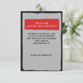 DRUMMER Bar Mitzvah Uitnodigingspartij Kaart (Staand voorkant)