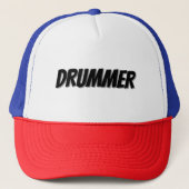 Drummer Baseball Hat Trucker Pet (Voorkant)