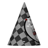 Drummer Birthday Born to Rock & Roll Drum Kit Feesthoedjes (Links)