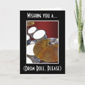 Drummer Birthday Kaart Musician Drums Drumming Roc (Voorkant)