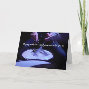 Drummer Birthday-kaartspelers met smaak en dynamis Kaart