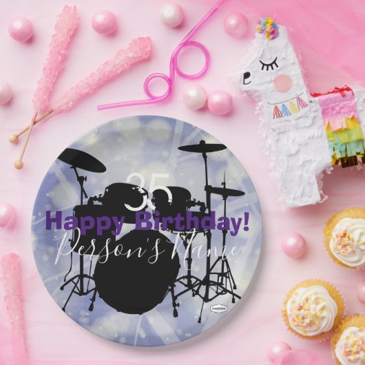 Drummer Birthday Paper Bord HAMbWG (Feest)